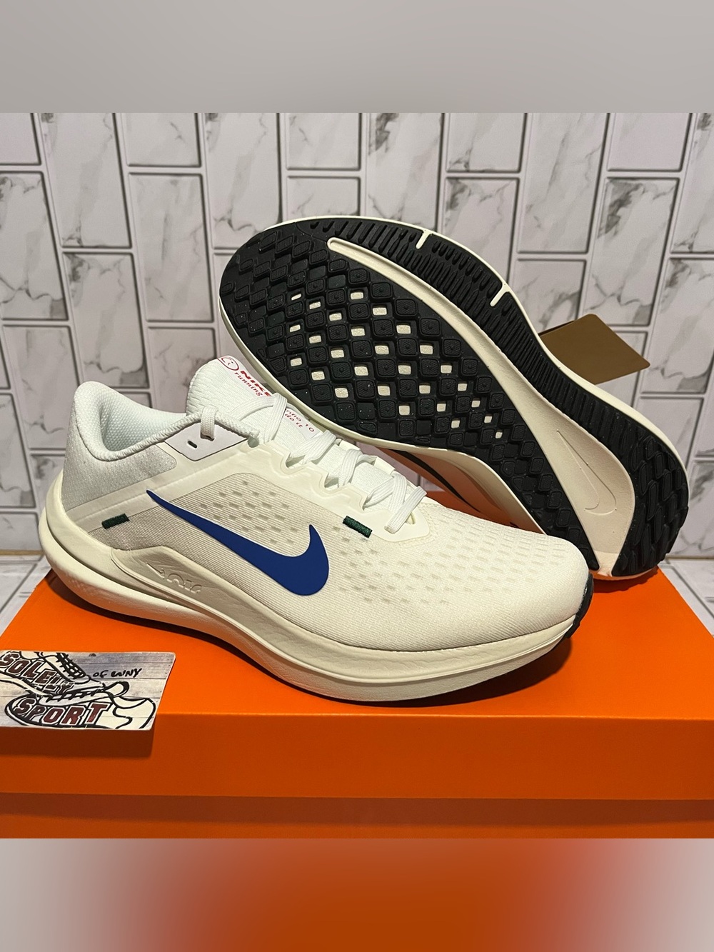New Nike Air Winflo 10 Gym Training Running Shoes Blue Green Womens - Picture 4 of 14
